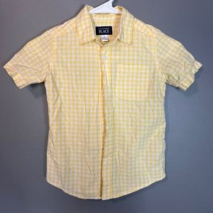 The Children's Place Boys Button Up Plaid Shirt Size 5T
